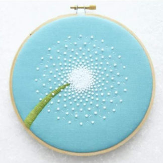 dandelion embroidery kit