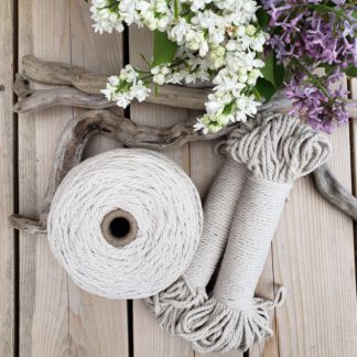 Recycled cotton rope cord for macrame