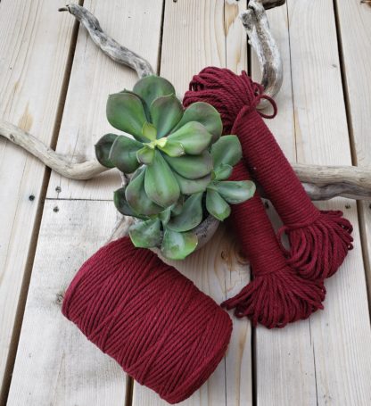 Recycled cotton rope cord for macrame