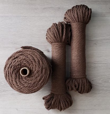Espresso recycled cotton rope