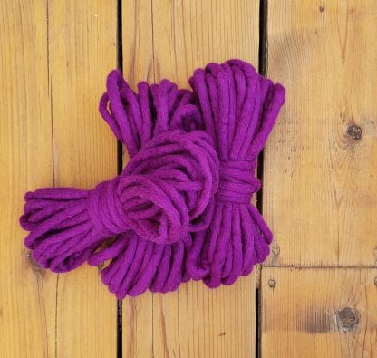 Deep purple wool rope