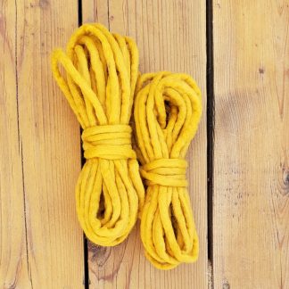 Mustard wool rope