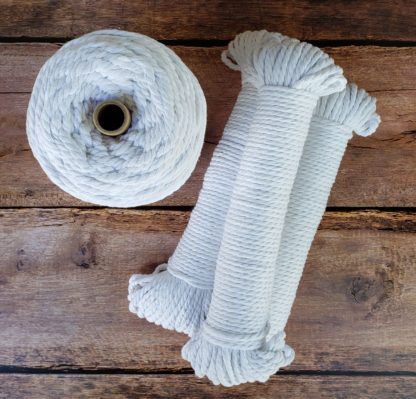White recycled cotton rope