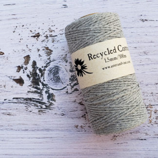 grey 1.5mm cotton rope