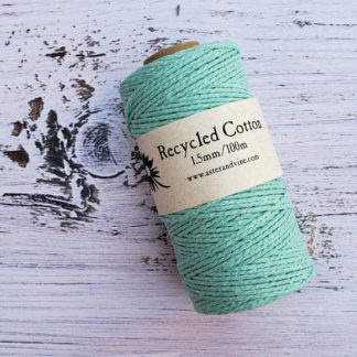 light turquoise 1.5mm cotton rope