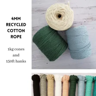 4mm Recycled Cotton Rope