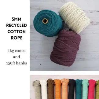 5mm Recycled Cotton Rope