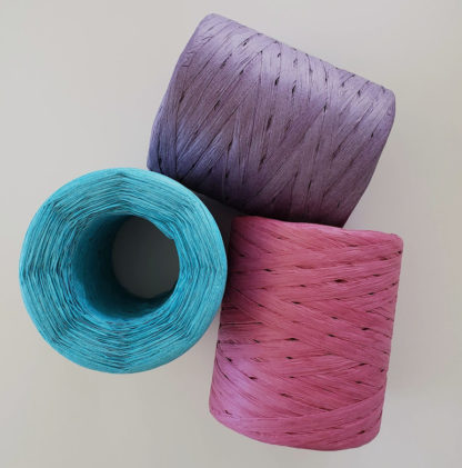 colourful raffia yarn