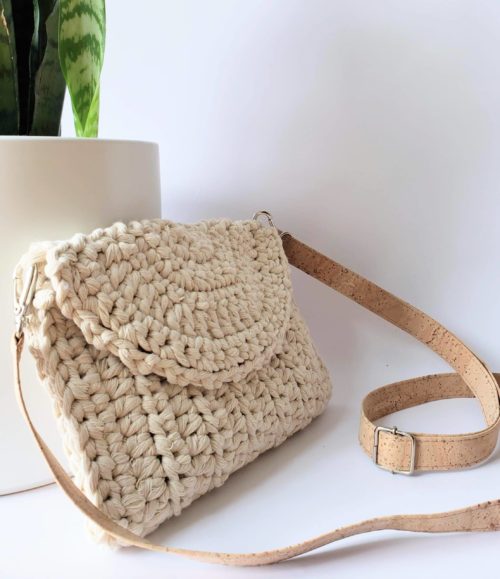 crocheted purse