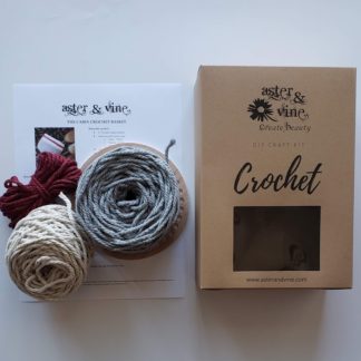 cabin crochet basket kit