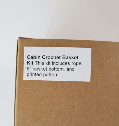 cabin crochet basket kit