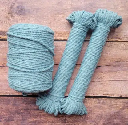 4mm slate recycled cotton rope