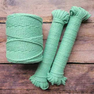 5mm mint recycled cotton rope