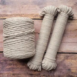 5mm champagne recycled cotton rope