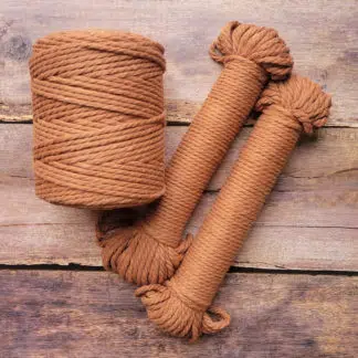 5mm rust recycled cotton rope