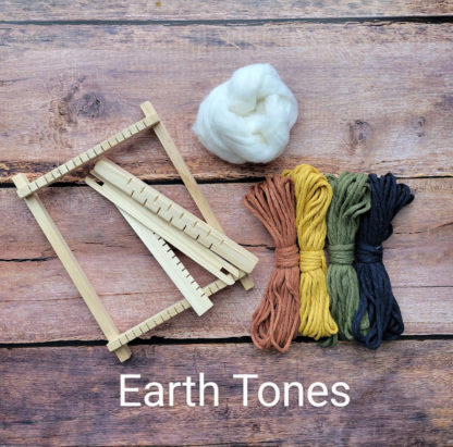 earth tone colours for weaving kit